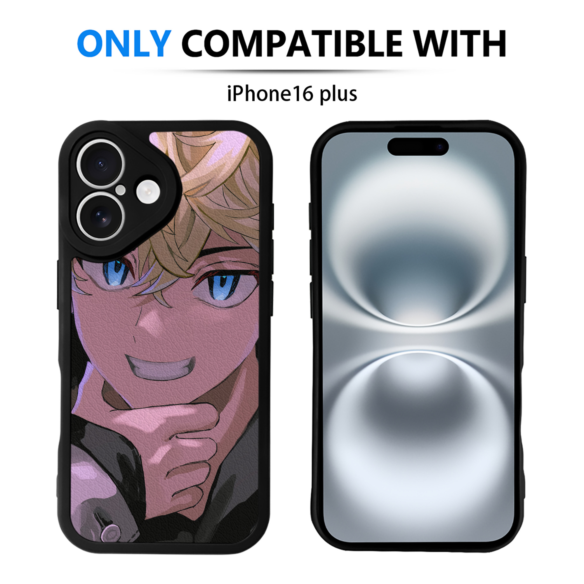 （画像用） 東京リベンジャーズ Tokyo Revengers 【iPhone 16シリーズ対応】シリコンスマホケース（レザー調） 材質：シリコン